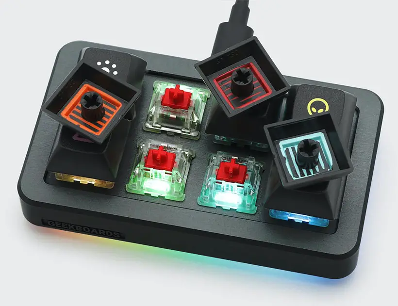 Geekboards RGB Aluminum 8-Key Hot-Swappable Macropad