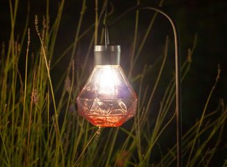 Powered by The Sun, Gemstone Solar Lantern Emits Subtle Glow for Cozy and Romantic Atmosphere