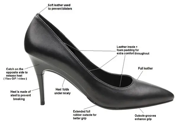 GENA - Adjustable Height Heels by Cherre