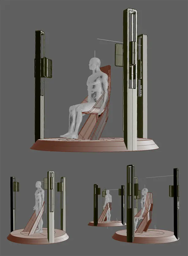 Futuristic 3D Scanner Design for “Generation P” Movie