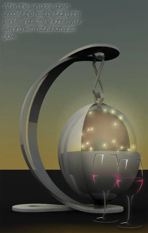 Geometric Romance - Beautiful Firefly Nest Lamp Concept by Tommaso Gecchelin