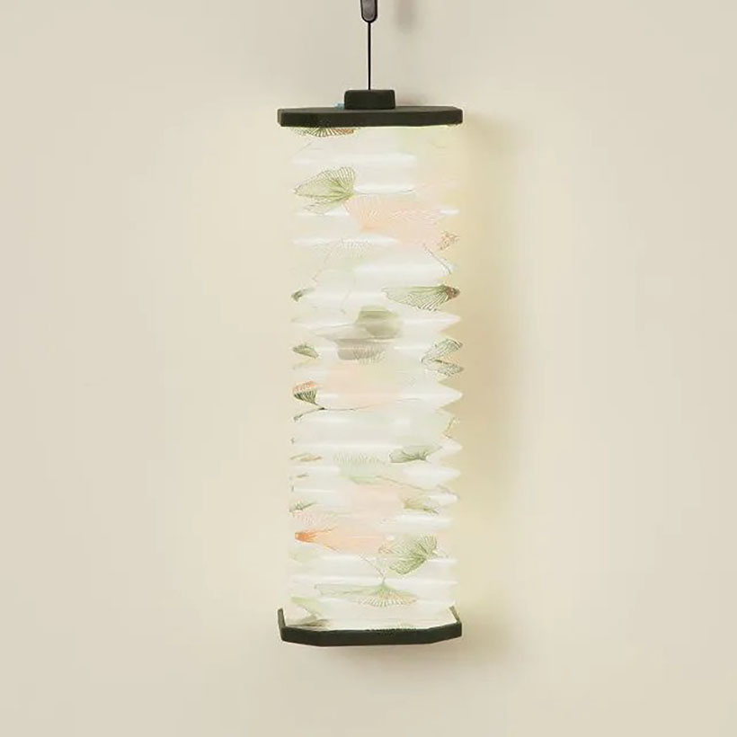 Ginkgo Accordion Sculptural Lamp