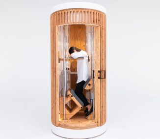 GiraffeNap Offers Unique Nap Box That Allows You To Sleep While Standing