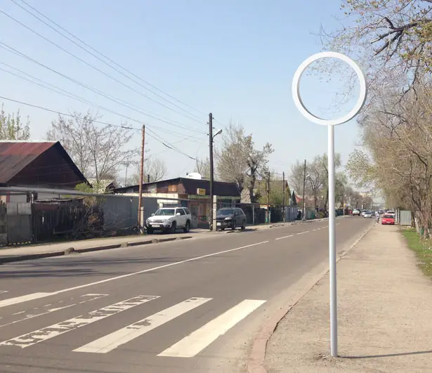 Glass Street Sign by Aibek Almasov