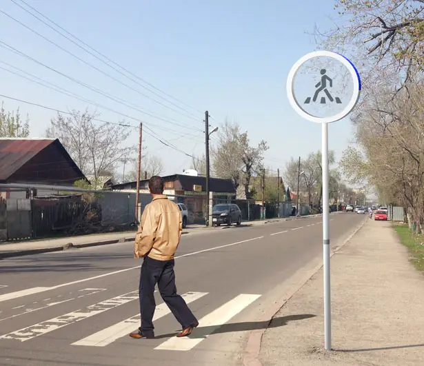 Glass Street Sign by Aibek Almasov