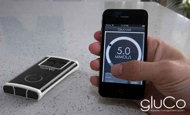 Gluco Diabetes Management Device by Sam Whipp