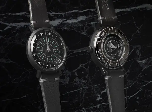 Gnomon watch - unique, single handed, sundial inspired watch