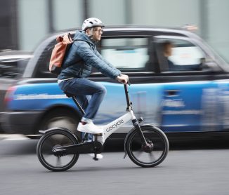 Stylish Gocycle GX Fast-Folding eBike Can Be Wheeled Along During Commuting