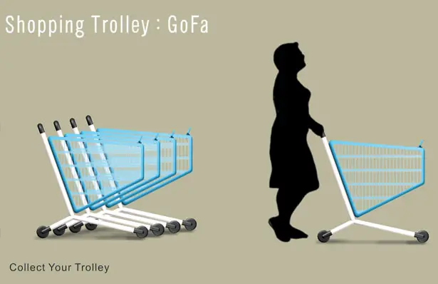 GOFA Shopping Trolley Offers Faster Checkout in Supermarket While Maintaining Traditional Cashier-Staffed Checkout