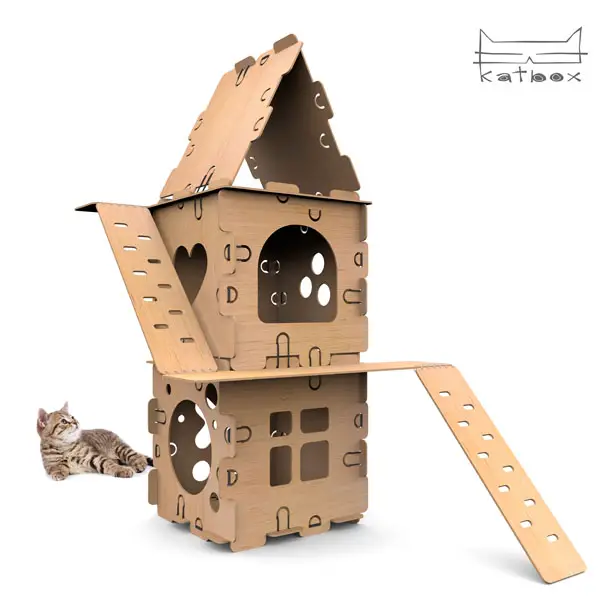 The Golden Pin Design Award and Golden Pin Concept Design Award 2019 - KATBOX is modular playhouse designed for kittens by Steamengine Studio