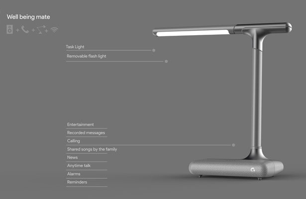 Google Mate Smart Desk Lamp by Subinay Malhotra