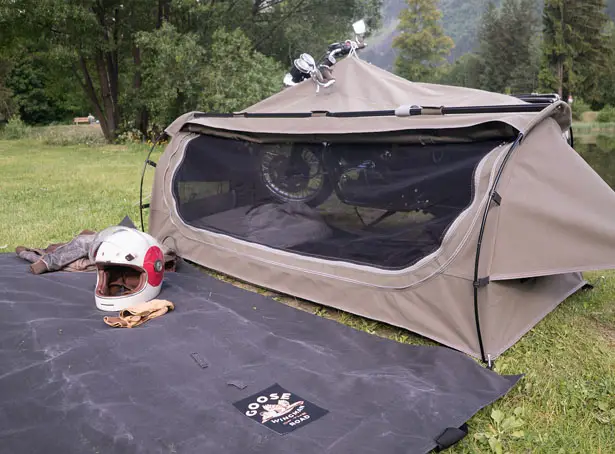 Goose Camping System for Motorcycle by Wingman of The Road