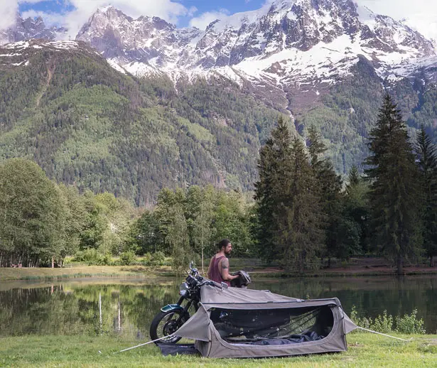 Goose Camping System for Motorcycle by Wingman of The Road