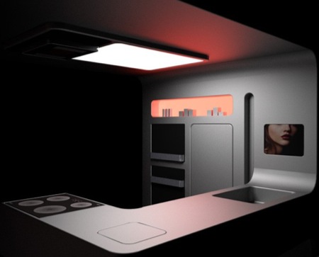 gorenje futuristic kitchen by ora ito