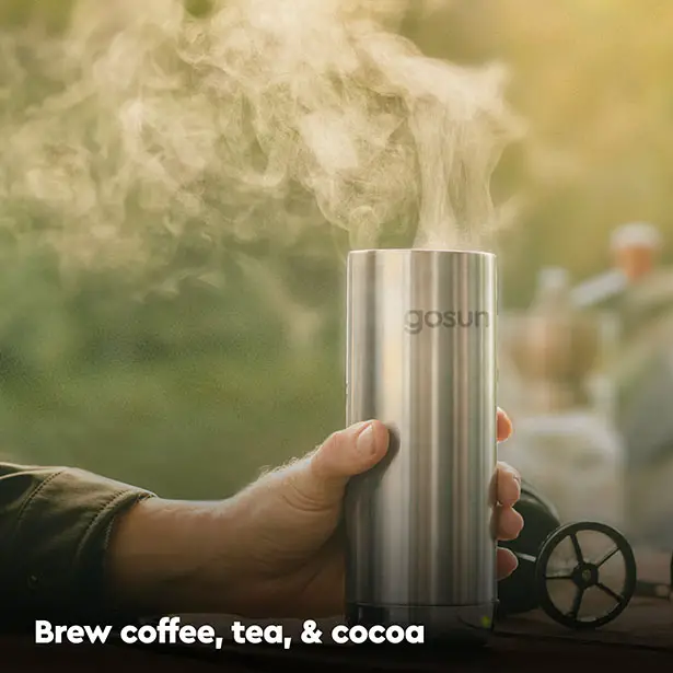 GoSun Brew - Coffee Mug with Integrated French Press, Brew Your Coffee Anywhere!