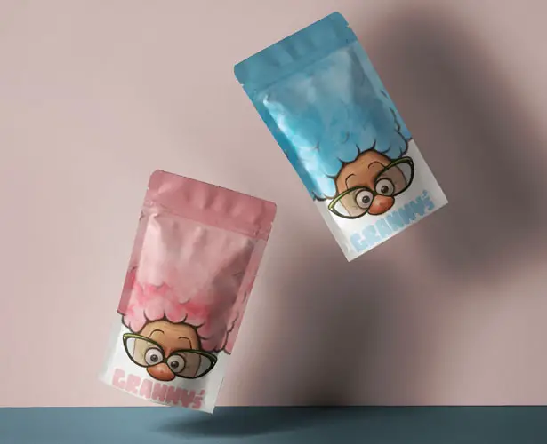 Granny's Cotton Candy Packaging Design by Priyal Patel