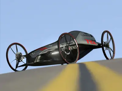 gravity racing car zero emission