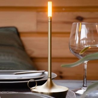 Classic Candle Light Inspired Graypants Wick LED Table Lamp