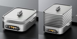 Gree Foldable Electric Steamer Concept Expands When Needed