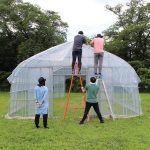 Green Base Workspace for Farming by UENOA Architects