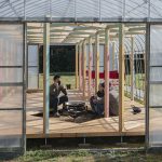 Green Base Workspace for Farming by UENOA Architects