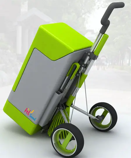 green fox eco-friendly cleaning cart