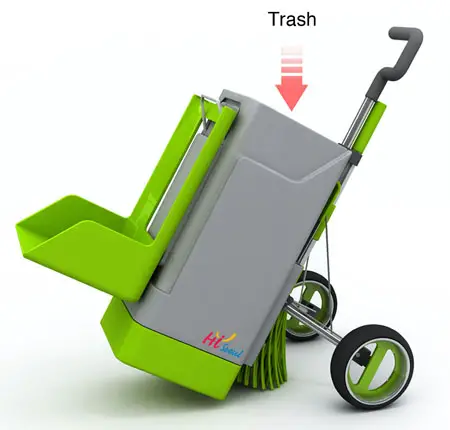 green fox eco-friendly cleaning cart