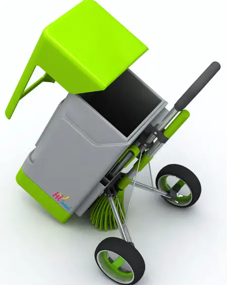 green fox eco-friendly cleaning cart