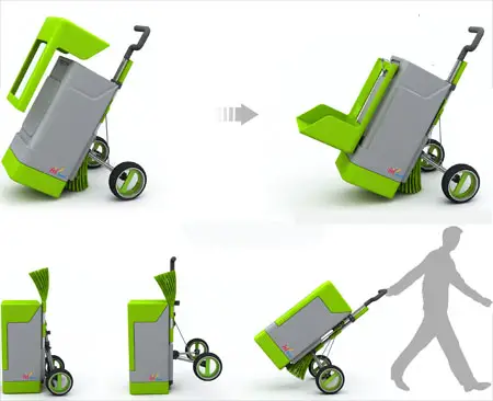 green fox eco-friendly cleaning cart