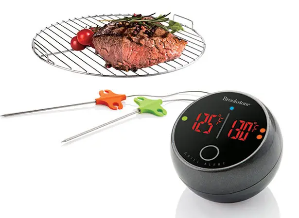 Grill Alert Bluetooth Connected Thermometer Alerts You When Your Grill Reaches Appropriate Temperature