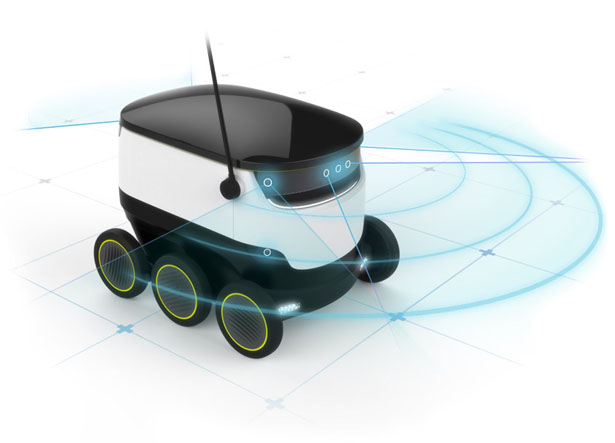 Small Cargo-Delivering Robot by Starship Technologies