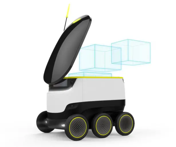 Small Cargo-Delivering Robot by Starship Technologies