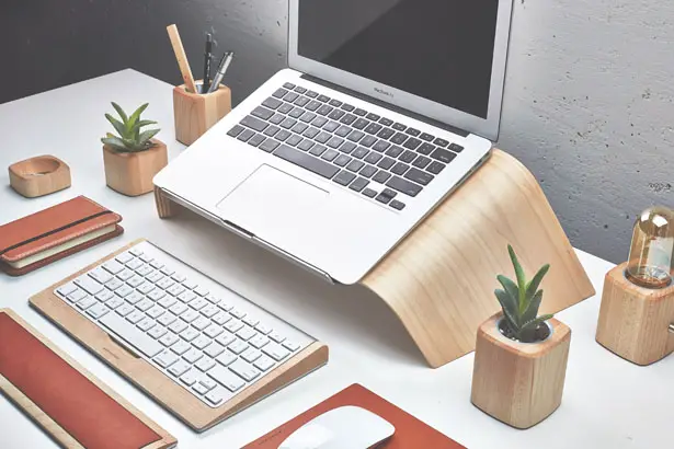 Grovemade's Wood Laptop Stand