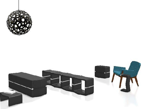 GROW! World’s Most Flexible Furniture System by Marine Peyre