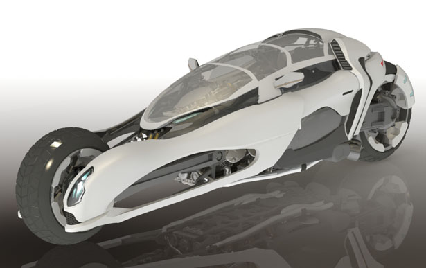 GRYPH-ONE Convertible Concept Motorcycle by Niklas Armada