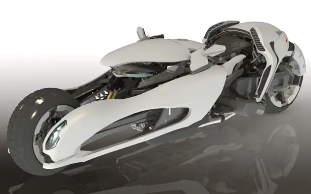 GRYPH-ONE Convertible Concept Motorcycle by Niklas Armada