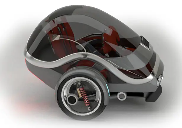 Gyro Two Wheeled Self Stabilizing Electric Vehicle by Carlos Pilonieta