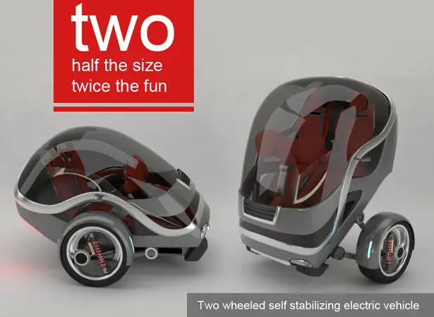 Gyro Two Wheeled Self Stabilizing Electric Vehicle by Carlos Pilonieta