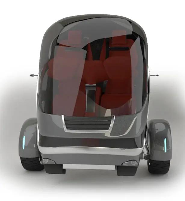 Gyro Two Wheeled Gyroscopically Stabilized Electric Vehicle by Carlos