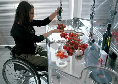 hability project wheelchair in a kitchen