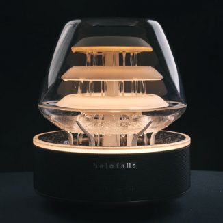 HaloFalls – Water Fountain, Bluetooth Speaker, and Ambient Lamp in One