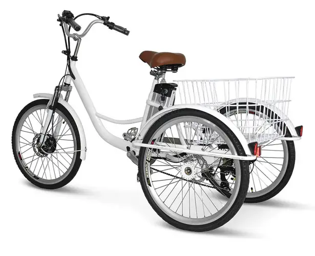 Electric Shopping Cruiser Bike with 250-watt Motor and Six-Gear Transmission