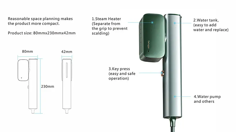 Handheld Garment Steamer by Zhinan Huang