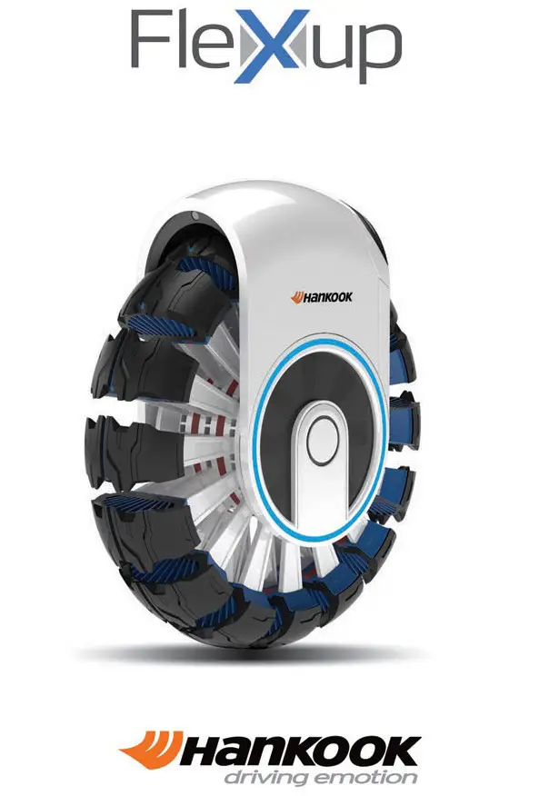 Hankook Flexup Tire Allows You to Move Through Stairs Easily