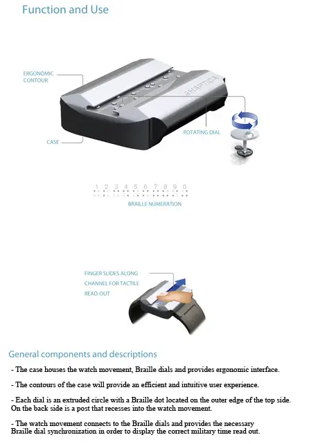 haptica watch for vision impaired