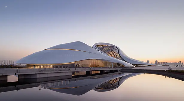 Futuristic Harbin Opera House Looks Like Sculpted by Wind and Water