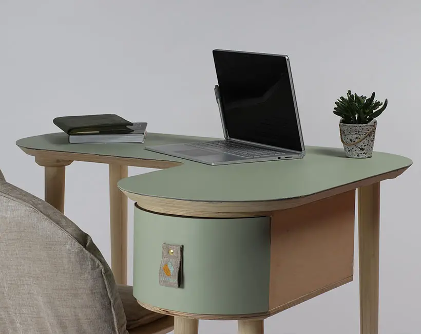Harmony Space Saving Corner Desk That Works Great in a Small Living Space by Molly Haslam