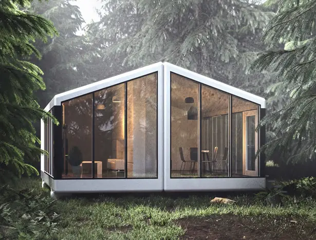 Haus.me 3D-Printed Fully Self-Sustainable Mobile House
