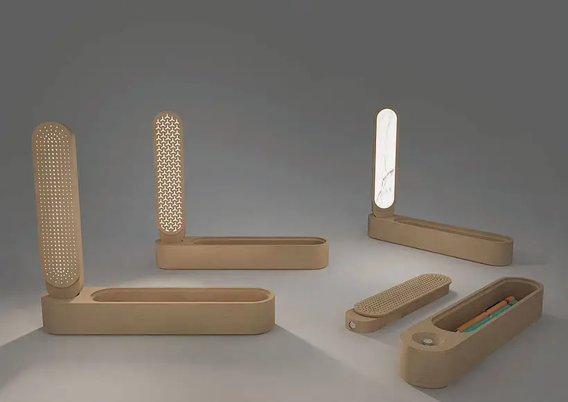 He Yi is a Multi-Functional Storage Lamp by Xu Jiamin