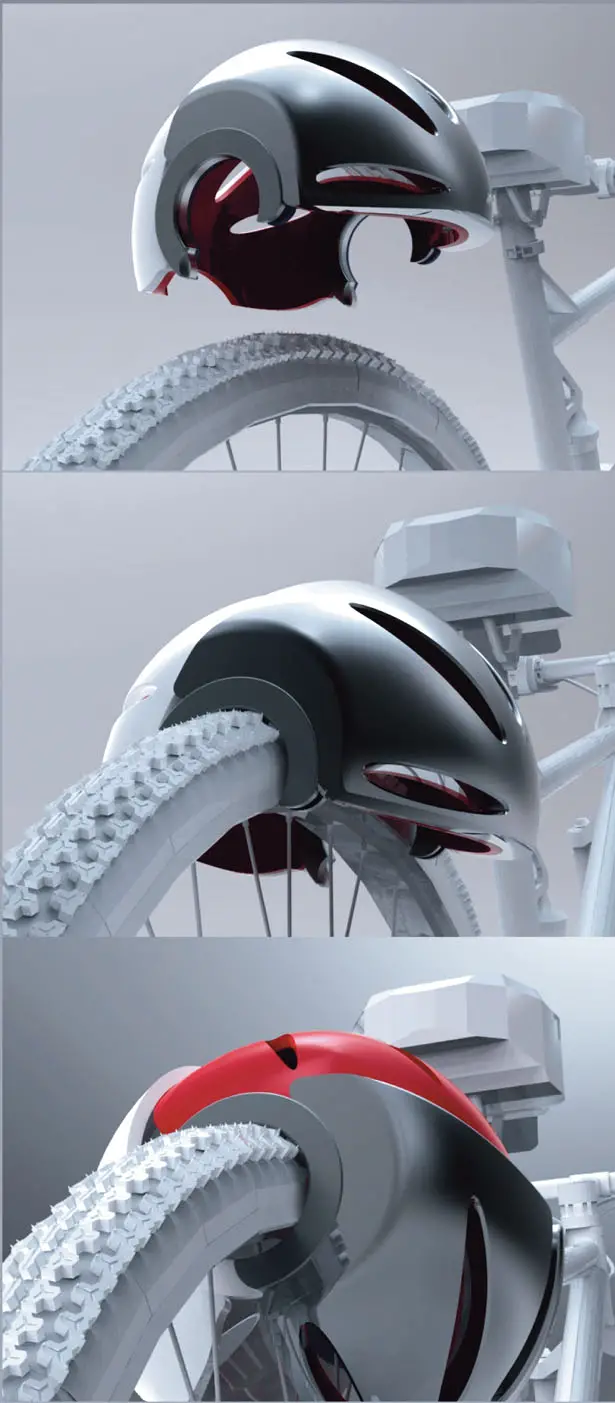 HeadLock is Your Helment and Bicycle Wheel Lock Tuvie Design